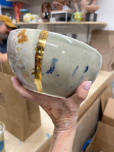 Load image into Gallery viewer, Pownal Woodfire Bowl #12 - Large w/ Gold