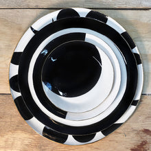 Load image into Gallery viewer, Black Lunar Place Settings - 9&quot; Sandwich Plate
